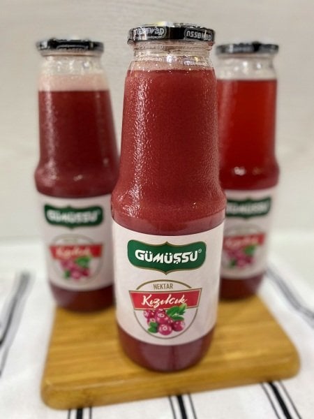 6'lı Koli Litrelik Gümüşhane Kızılcık Suyu