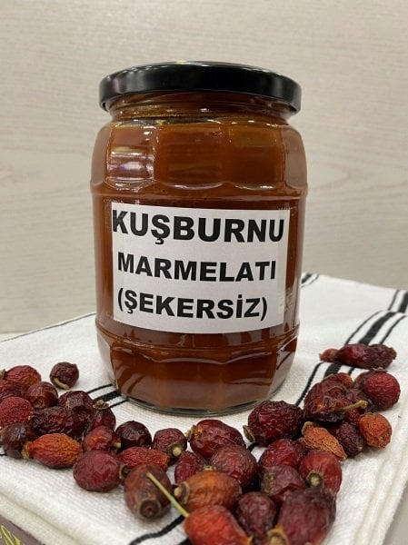 Ev Yapımı Şekersiz Kuşburnu Marmelatı 800GR